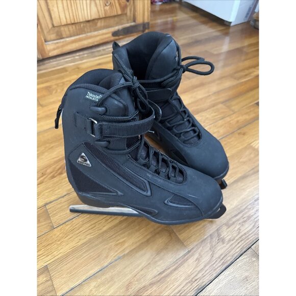Jackson Ultima Softec Elite Black Men's Ice Skates with Mark II Blades Size 5 - Picture 2 of 14